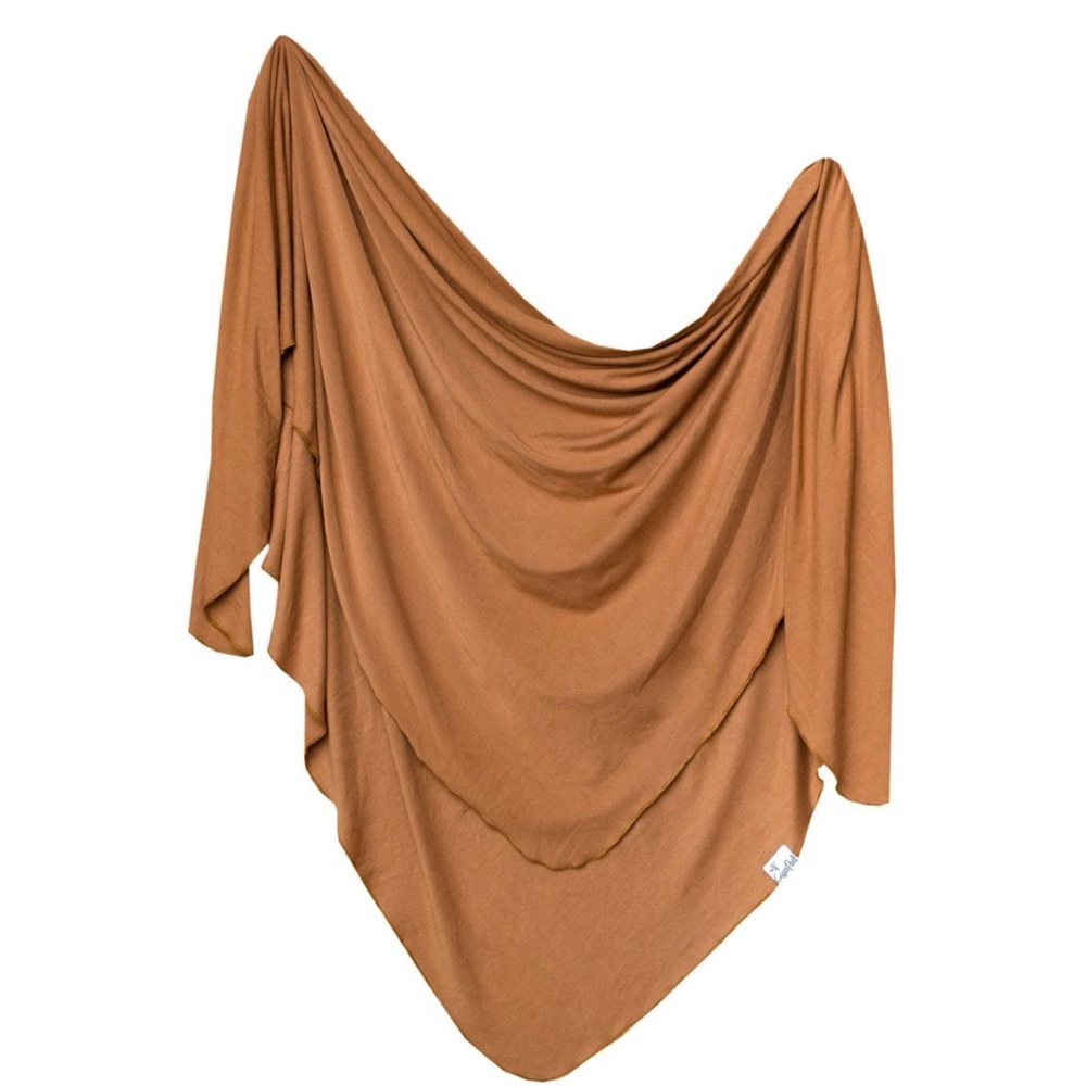 ✨New - Copper Pearl - Knit Swaddle- Camel Brown